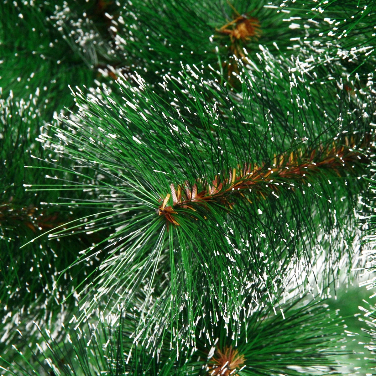 Ёлка "Сибирская" 210 см, леска белый иней (330 веток)