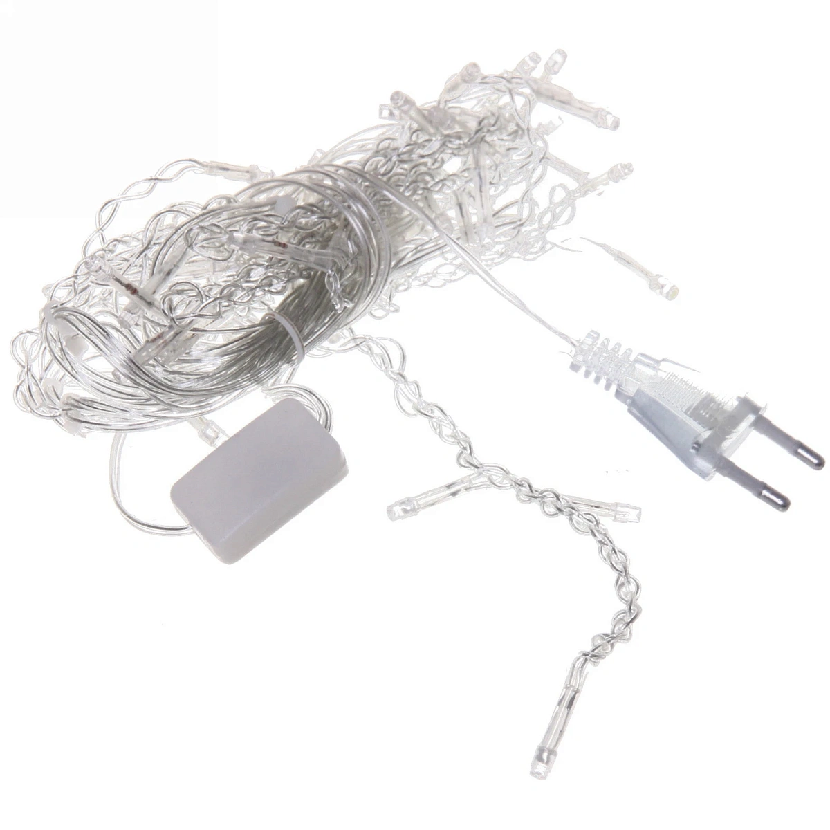 Гирлянда для дома БАХРОМА "Мерцание" ш1,5м* в40 см 48 ламп LED, прозрачн. провод, авторежим, IP-20, Мультицвет (белое мерцание)