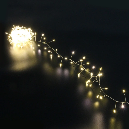 Гирлянда для дома 2,0 м 150 ламп LED  "Мишура", IP-40, Теплый белый