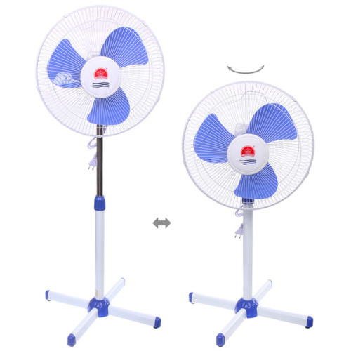 Вентилятор напольный "CHANGLI CROWN", 1601, бело-синий