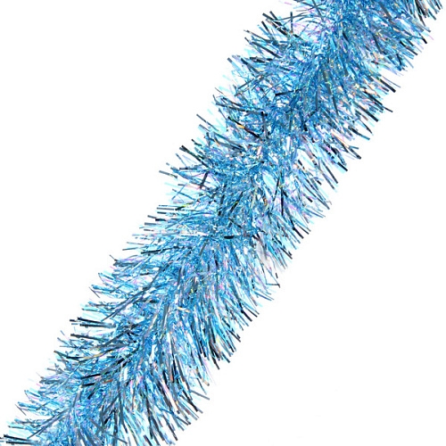 Мишура 2 м 9 см "Блестящий вечер", Голубой