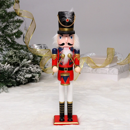 Фигурка новогодняя "Щелкунчик - Волшебный барабан" 10*9*41 см
