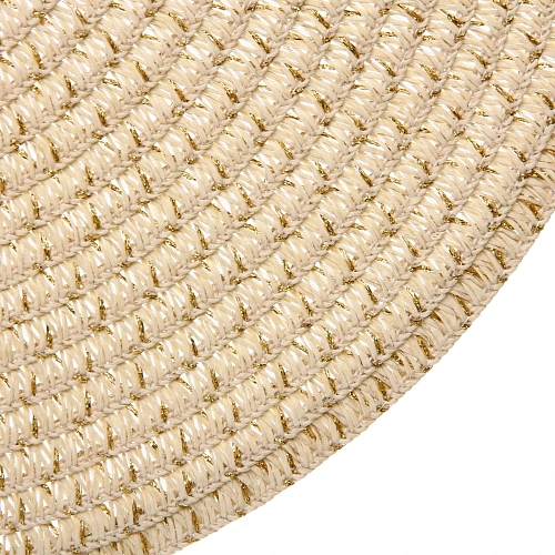 Салфетка на стол 38см Офелия плетеная, песочная_3