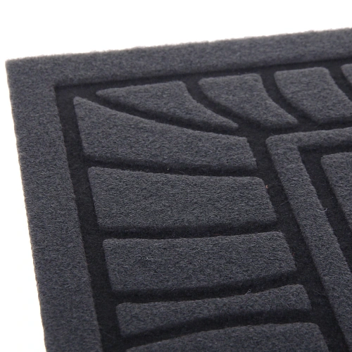 Коврик придверный 3858смЛистья серый_3