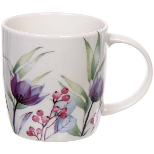 Кружка керамическая 350мл Цветочная акварель, микс рисунков_6