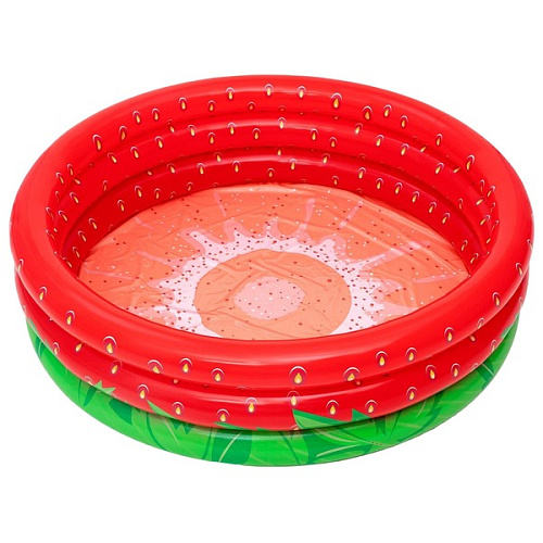 Бассейн надувной круглый 168*38 см Sweet Strawberry Bestway (51145)