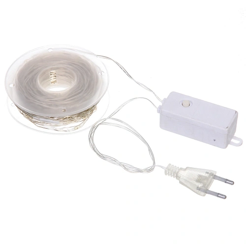 Гирлянда для дома НИТЬ Роса 40 м 400 ламп LED, 8 реж,IP-20, Белый_5