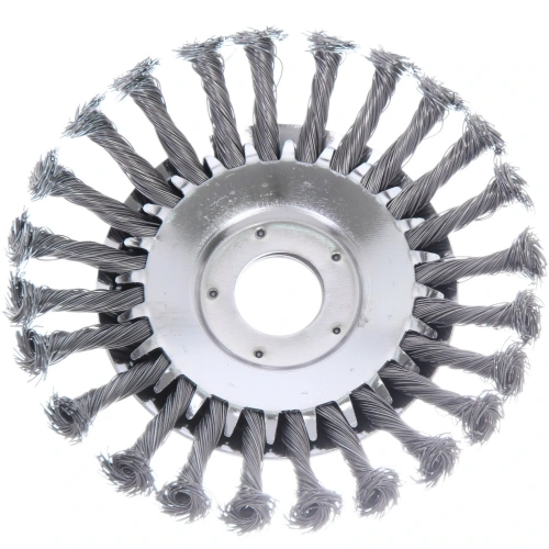 Щетка круглая для триммера из стальной проволоки диаметр 150мм, посадочное 25.4мм