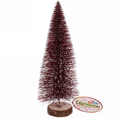 Ёлка декоративная "Сказочное сияние" 20 см, Рубин