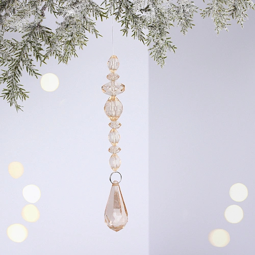 Подвеска "Волшебная льдинка" 18 см, Шампань