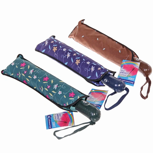 Зонт женский автомат Ультрамарин - Атланта, микс 6 цветов, 8 спиц, d-96см, длина в слож виде 28см_5