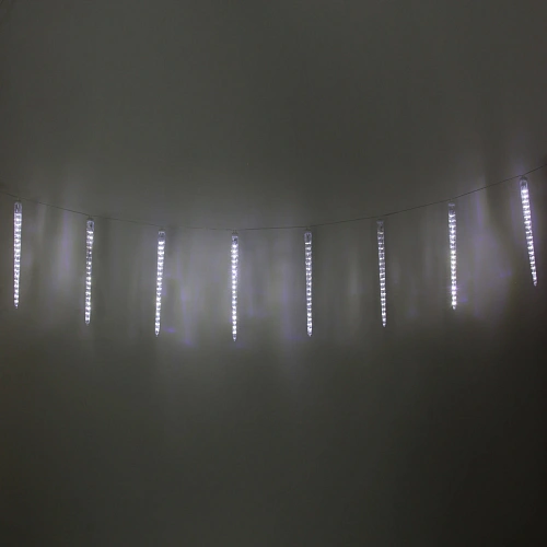 Гирлянда для улицы "Сосулька" 3,0 м*42 см 288 ламп LED, IP-54, Белый (8 трубок)