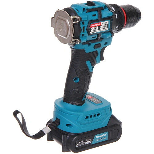 Дрель-шуруповерт аккумуляторная ударная Mengtai (18В, 2,0Ач Li-ion аккум 2шт, ЗУ) MGT-10_7