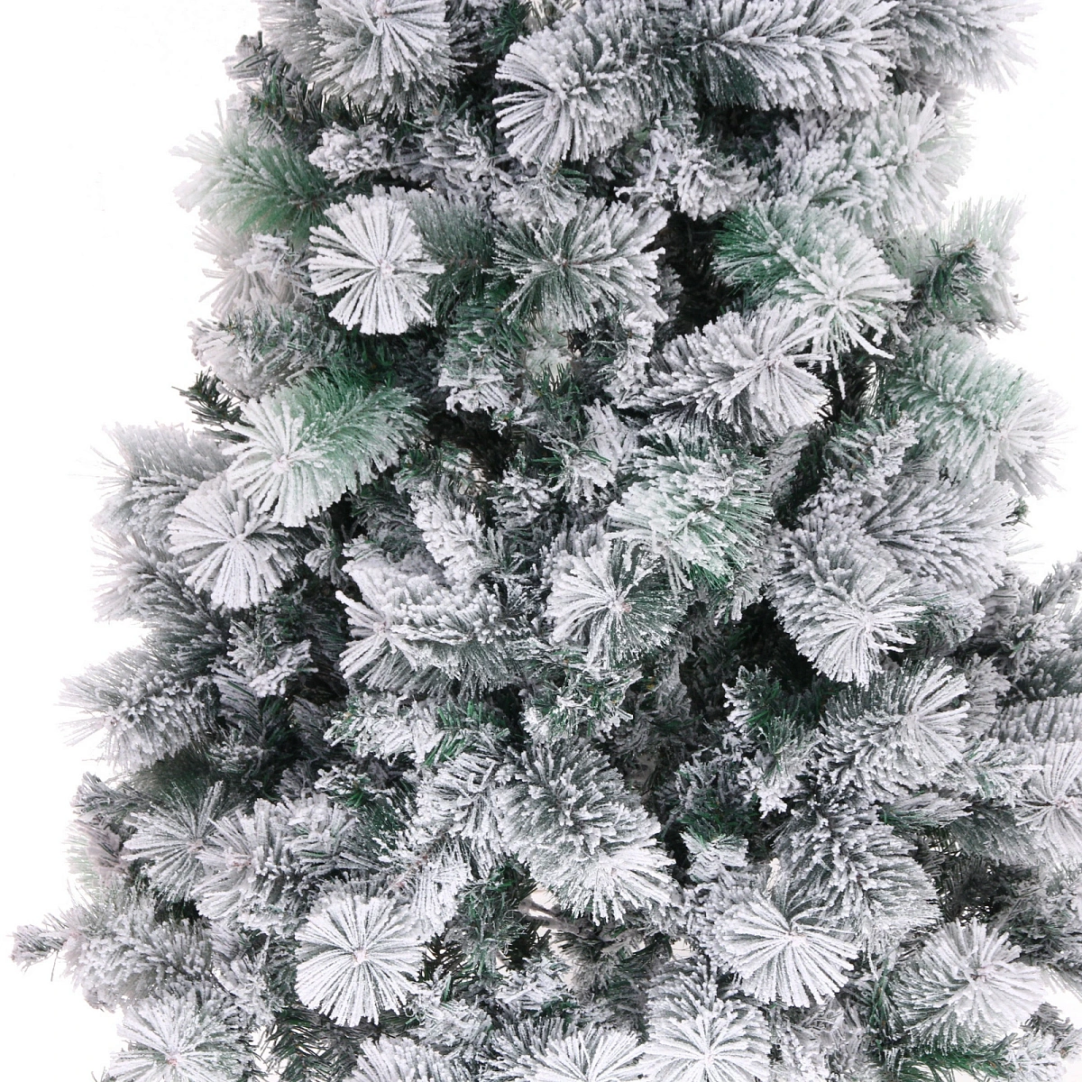 Елка "Зимняя метель" 210 см, ПВХ+леска с белым напылением (970 веток)
