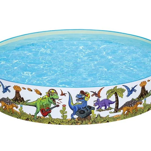Бассейн складной 244*46 см Dinosaurous Fill 'N Fun Bestway (55001)