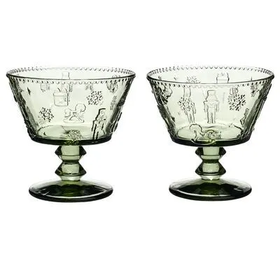 Набор креманок "ЩЕЛКУНЧИК" green 2шт/280мл в под.уп