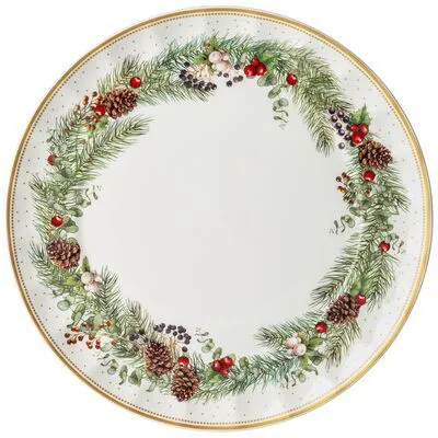 Тарелка фарфоровая закусочная "CELEBRATION" 23см в под.уп