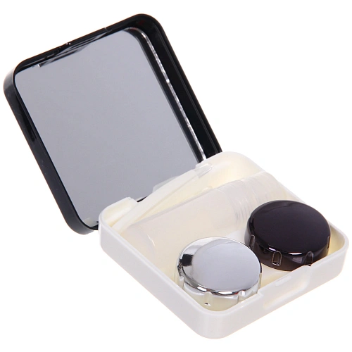 Набор для хранения контактных линз МАРЦИПАН, с зеркалом, цвет черный, 636232см, (пакет с подвесом)_5