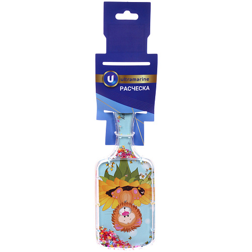 Расческа массажная детская ФРАТТИ БУМ, лев Арти, форма прямоугольная, 206,5см (блистер Ультрамарин)_3