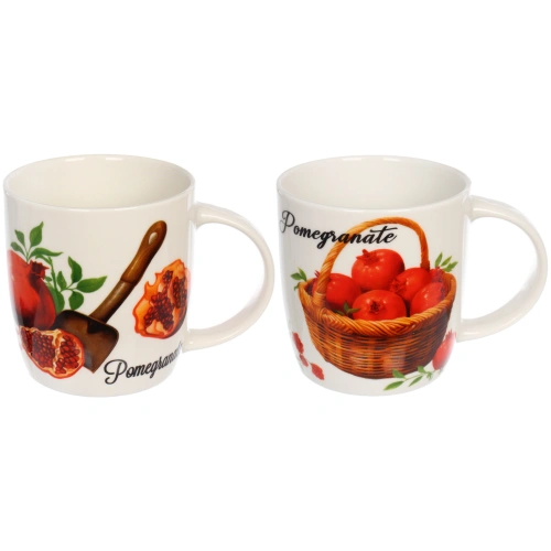 Кружка керамическая 330мл "Гранаты", микс рисунков
