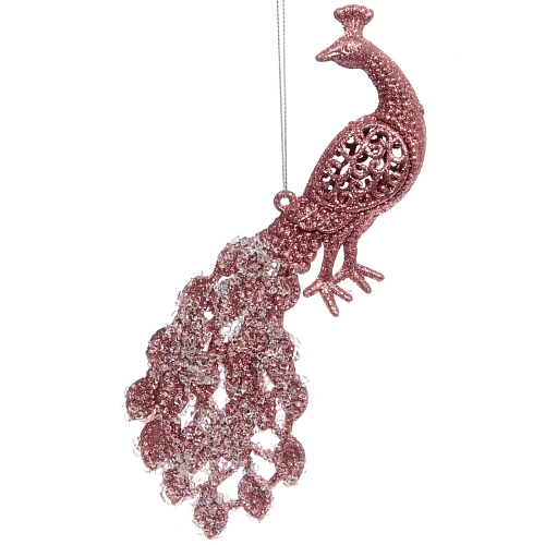 Подвеска Сказочный павлин 197 см, Янтарь_2