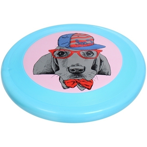 Фрисби - игрушка резиновая Мр Джек, цвет синий, 23см (лейбл)_4