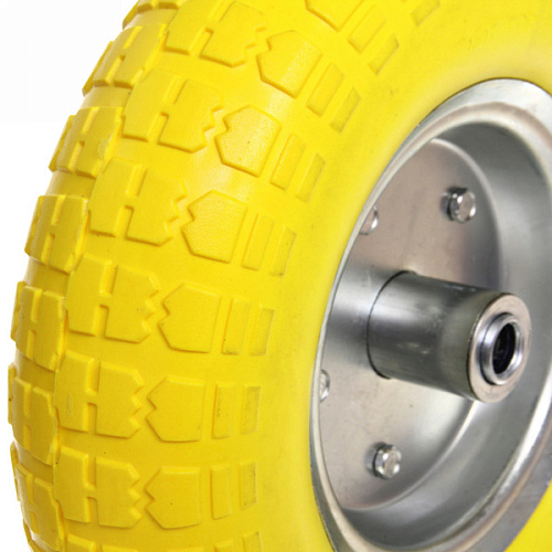 Колесо к тачке 13 4,00-6 (ось 20мм) вспененный полиуретан_5