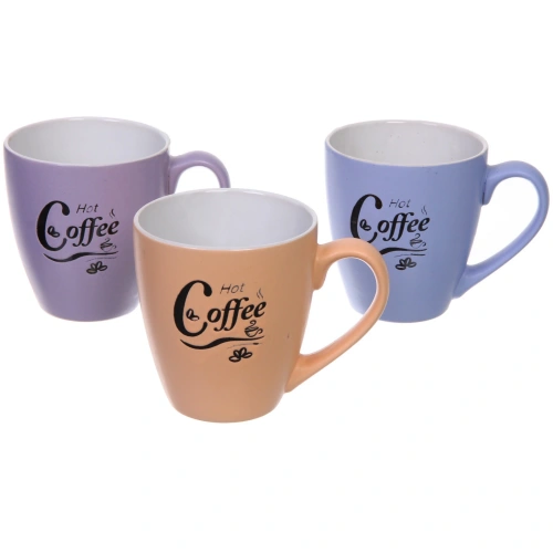 Кружка керамическая 550мл "Кофе", микс рисунков