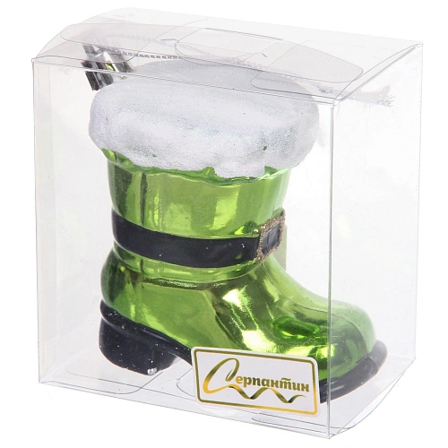 Елочная игрушка Новогодний сапог 858,5 см, Салатовый_2