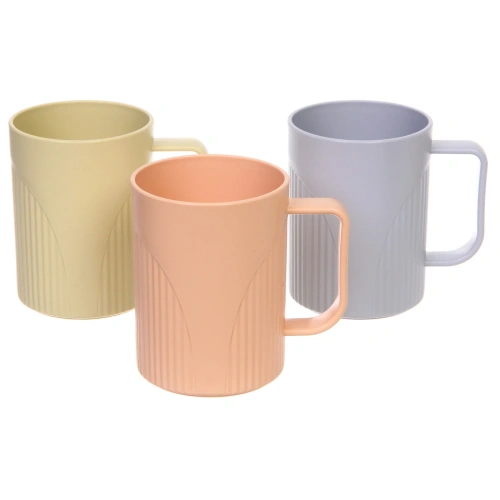 Кружка пластиковая 500мл "Стиль", микс цветов