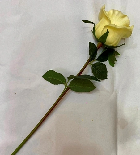 Цветок искусственный "Natur" 50см Роза белая