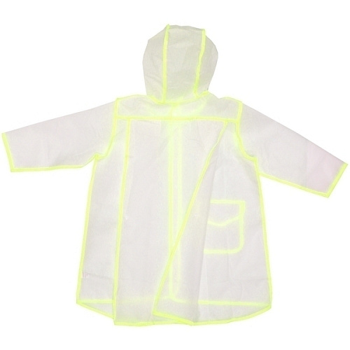 Дождевик-плащ детский Neo с капюшоном и завязками, на кнопках, цвет желтый, р XL(6155см)_5