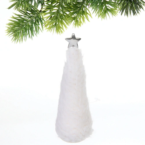 Фигурка Зимняя елочка 15 см, Белый_5