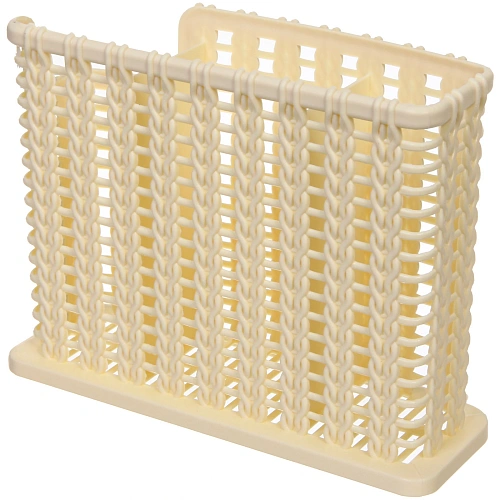 Подставка для столовых приборов пластиковая Косичка 18,5146см 3секции_4