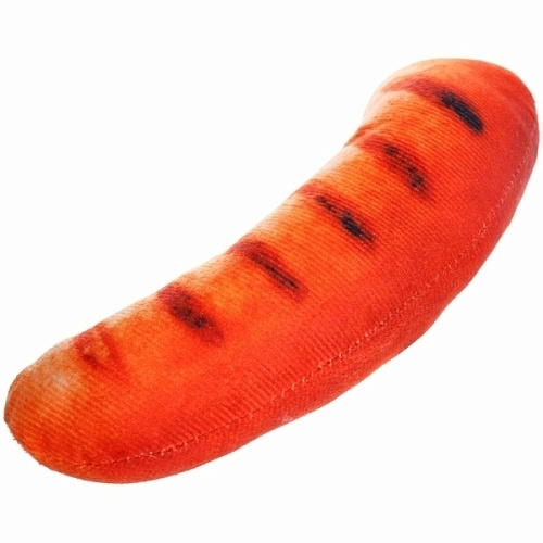 Игрушка для щенков, собак мелких и средних пород Сосиска, с пищалкой, 154см (лейбл)_4