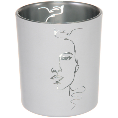 Подсвечник "Нежный силуэт" 8,5*10 см, Белый