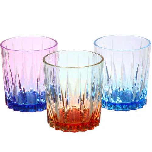 Стакан пластиковый 200мл "Диско", микс цветов