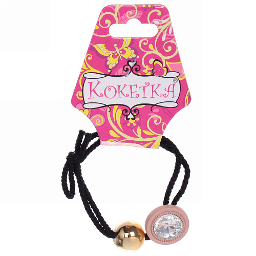 Резинка для волос 1шт Krasa - Kiki, микс 5 цветов, d-55см_6