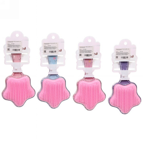 Расческа массажная Baby House Mila, микс 4 вида Русалочка, 1785см_26