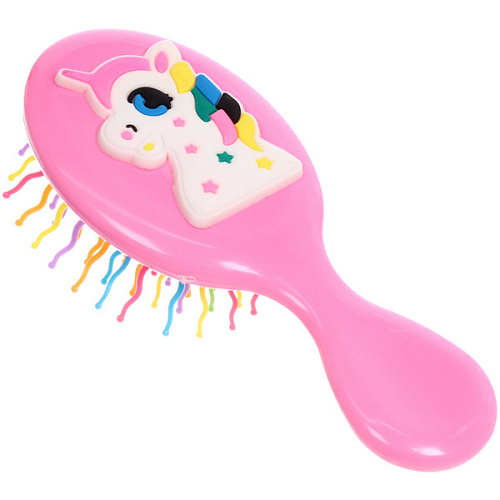 Расчёска массажная Little darling - Единорожек Лакки, цвет микс,13,86см_11