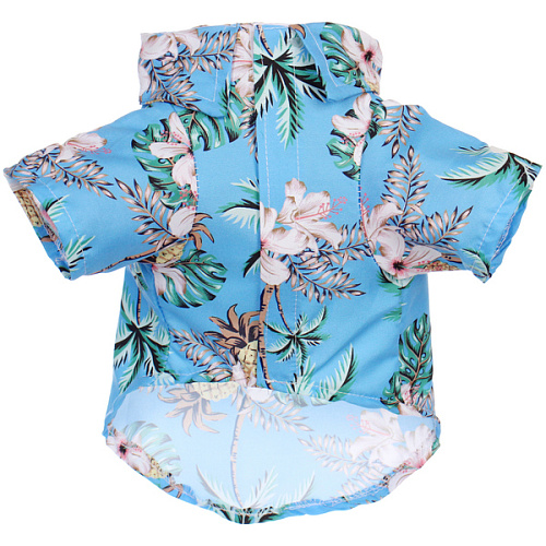 Рубашка для собак и кошек малых и средних пород СТИЛЬНЫЙ БРО, принт пальмы, размер S_3