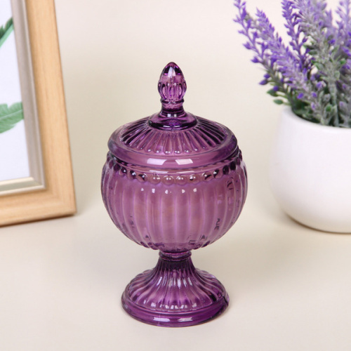 Свеча в стакане "Арабская ночь" 8,5*15 см, Сиреневый