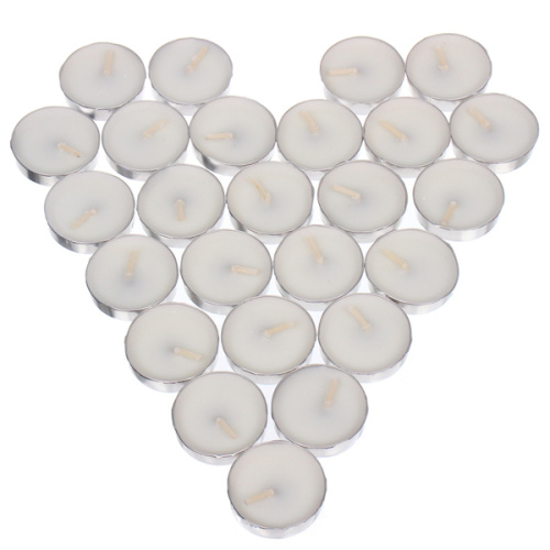 Свечи чайные в наборе 25 шт "Белоснежная классика", Белый