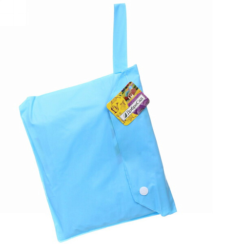 Дождевик-плащ детский Веселые приключения-Жирафик с капюшоном,регулирманжет, цвет голубой, размер XL(8654см) ДоброСад_6