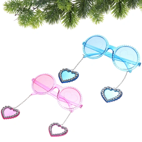 Очки карнавальные "Любовь" 14*5,7 см, микс