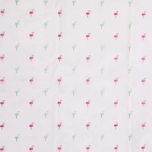 Дождевик-плащ 120 Мкрн 11062см Фламинго с капюшоном и завязками, на кнопках, ДоброСад_5