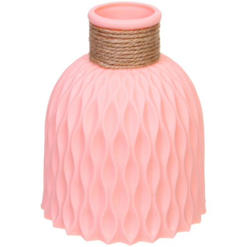 Ваза из пластика "Розали" 12*15см цвет розовый