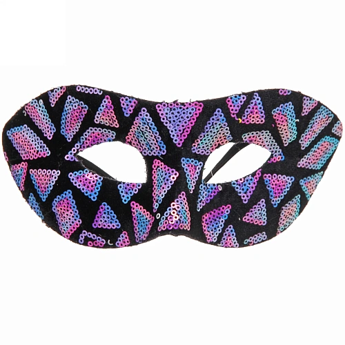 Маска карнавальная Блики неона, микс (фиолет,синий, розовый)_4