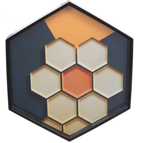 Часы настенные + пано 2шт  HOME STYLE Абстракция, черный корпус_7