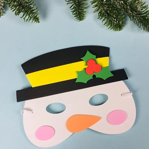 Маска Снеговик, пвх_5